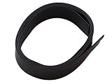 熱収縮チューブ 13mm 内径φ13mm （平置き幅22mm）印字無しで綺麗☆ 収縮比率2:1 (13mm→6.5mm) シュリンクチューブ 絶縁チューブ 防水 高難燃性 収縮チューブ (1M, ブラック（黒）)