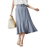 [ロペピクニック] Powder Twill Stretch スカート レディース GDC53010 ブルーメイン (44)