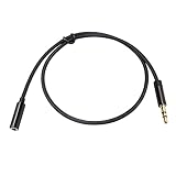 WOSIIKSLL 3.5mmヘッドフォン延長ケーブル ヘッドホン オーディオ延長ケーブル MP3 プレーヤー 3.5mm オス - メス アダプター, 0.5m