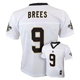 ドリュー・ブリーズNew Orleans Saints # 9 NFL Youth Alternate Jerseyホワイト( Youth Small 8 )