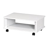 シンプルテレビボード (ホワイト) 【キャスター付き/約幅60×奥行39.5×高さ25cm】