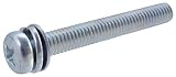 TRUSCO(トラスコ中山) 薄板用座金組込ねじ M6X16 20本 Y031-0616 ナベ頭組込ねじ