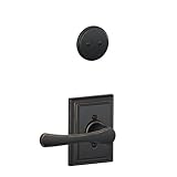 Schlage f94 Vla 716追加134 N N SL AddisonコレクションAvila Inactive Handleset内側レバー、Aged Bronze