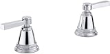 KOHLER K-T13141-4A-CP Pinstripe Pure Bath- or Deck-Mount High-Flow Bath Valve Trim with Lever Handle