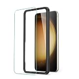 ESR Galaxy S23保護フィルム 強化ガラスフィルム 5kg耐衝撃 かんたん取り付けフレーム (S23対応)