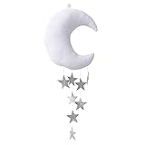 potato001 Wall Backdrop子供部屋Hanging Moon Stars stuffed装飾赤ちゃん寝室用 One Size AMI5215X1WS15P16DO