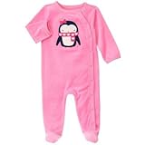 ジンボリー GYMBOREE/ ソフト ペンギン 1-ピース ブライト ローズ ロンパース長袖 0～3ヶ月【並行輸入】