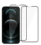 UOWORLD | 【2枚セット】iPhone 15 対応 硬度9H 強化ガラスフィルム ブラック縁 9H硬度 気泡防止 飛散防止 6.1インチ対応