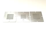 [ノーブランド] 90mm*90mm ユニバーサル・ステンシル・テンプレート 3枚セット 対応はんだボール径0.5mm～0.76mm バルク品