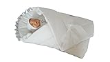 BlueberryShop Satin Swaddle Wrap Blanket Duvet for Newborn Baby 100% Cotton 0-3m ( 0-3m ) ( 78 x 78 