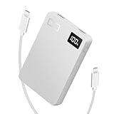 CIO モバイルバッテリー 薄型 軽量 小型 タイプC PD 20W [薄さ12mm 108g] 5000mAh 2ポート iPhone 15 / 16 / Android/iPad用 USB-C タイプC 急速充電 パススルー SMARTCOBY SLIM 20W (ホワイト)