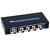 ELEVIEW 3G/HD/SD-SDI スプリッター sdi分配器 1入力 4出力 1080P sdi延長器 1×4 SD-SDI/HD-SDI/3G-SDI対応 ESD保護機能付き (SDI分配器 1入力 4出力)EHD-033N