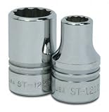 Williams ST-1225 1/2 Drive Shallow Socket, 12 Point, 25/32-Inch by Williams