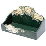 トールペイント ご自分で描く図案付白木素材　 イエローローズの調味料入れ mh-325