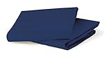 Alma Mini 2-pc Fitted Sheet Set - 100% Organic Cotton (navy blue) by bloom