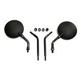 【Deepa Ribusu】Z2ミラー 左右セット 正ネジ M10 GS400 GT380 KH400 KH250 Z400FX Z400GP GPZ400F GSX400E RZ250 RG250E XJ400 ゼファー400 Z1 Z2 モンキー ゴリラ エイプ カブ など ブラック 互換品 [並行輸入品]