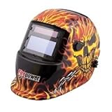 Firepower 1441-0088 Auto-Darkening Welding Helmet - Fire and Skull火力1441-0088自動暗くなる溶接ヘルメット - 火と頭蓋骨 [