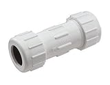King Brothers Inc. CPC-1000 1-Inch Compression PVC Compression Coupling, Gray [並行輸入品]