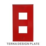 スイッチプレート・コンセントプレート　イタリアンレッド　2口