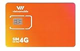 Vietnamobile ベトナムプリペイドSIM 4G・3G 20日利用 データ容量80GB