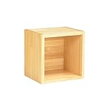 arne ウォールラック 壁掛け棚 石膏ボード 日本製 奥行24cm 耐荷重10kg 可動棚 シェルフ 本棚 Wall Box S-30 ナチュラル