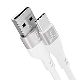 USB Type C ケーブル 3A急速充電 QC3.0対応 タイプｃ充電ケーブル 高耐久 シリコン USB A to USB C ケーブル iPhone15シリーズ、Galaxy A35 S24 Ultra A55、Moto G Stylus 5G 2024その他Android USB-C機器対応