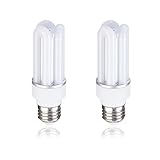 (2 Pack)Energy Saving Light Nature White Bulb 4000k E26 2835 SMD LED Corn Lamp 360 Degrees (7W Repla