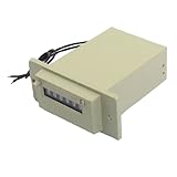 uxcell　電磁カウンタ　リセッタ6桁の電磁カウンター　グレー　プラスチック　CSK6-YKW