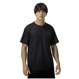 トレーニングウェア 半袖 Tシャツ ナビドライ Uネック 吸汗速乾 インナー 肌着 【Amazon限定モデルあり】 32MAC190 メンズ ブラック/ブラック L
