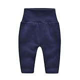 ALLAIBB ベビー服 新生児 ロングパンツ 長ズボン パンツ ロング丈 腹巻付き ねまき 無地 保育園 幼稚園 size 90 (コン)