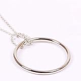 【手品 マジック】Ring & Chain/リング&チェーン 感脳ネックレス 近景マジック道具 手品 道具(シルバーリンク)