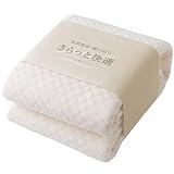 アクア (AQUA) 敷きパッド 夏 ベッドパッド パッドシーツ 綿100% コットン タオル 生地 ダブル (140×200cm) アイボリー オールシーズン ムレない さらさら パイル 洗える 敷パッド しきぱっと 21510308