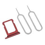 【BlueSea】iPhone 12mini 専用 SIM トレイ 防水シリコンリング付き 全6色 レッド Tray-12mini-Red