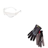 kitcrwcl110mnxmff05012 – Valueキット – Mechanix Wear FastFit作業手袋( mnxmff05012 )とCrews Checklite傷付き安全メガネ