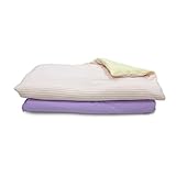 西川 リビング お昼寝ふとん5点セット (ボーダー) ピンク 1588-10002 【持ち運びらくらく専用バッグ付き】