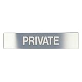 シロクマ サイン PRIVATE NS-1-9 230m/m×50m/m×1t ステンレス