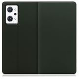LOOF SKIN SLIM OPPO Reno7 A / Reno9 A OPG04 / CPH2523 reno7a reno 7a reno9a reno 9a 用 ケース カバー 手帳型 スマホ ケース カード収納 マグネット付き ベルトなし [エバーグリーン]