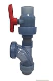 HSバルブ 半透明樹脂製排水ポンプ用ボールチャッキ、ボールバルブセット U-PVC TS接着接続 接続口径50A 型式 DYCVS+VP600DSTS式