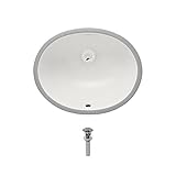 Mr Direct ups-bisque磁器アンダーマウントシンクバスルームのアンサンブル 7.63 x 16.50 x 13.13 inches シルバー UPS-B-PUD-C 1
