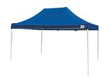 ShelterLogic 22551 10x15 ST Pop-up Canopy Blue Cover Black Roller Bag