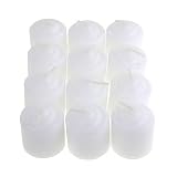 HomefordホワイトTealight Votiveキャンドル、1 – 3 / 4インチ、12-piece