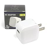 str USB充電器 コンセント充電用 ACアダプター 2.1A急速充電 PSE技術基準適合 折りたたみ式プラグ