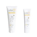 【2本セット / ソーラーD サンスクリーン 100ml (Lion)＋40ml】日焼け止め SPF50+ PA++++ 赤ちゃん 子供 顔 からだ用 ウォータープルーフ ビタミンD