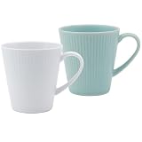 小倉陶器 ザ・ヴェセル マグカップ 軽量 330ml 電子レンジ 食洗機対応 美濃焼 日本製 2色セット （m.ホワイト+ミント）