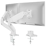 METIYA モニターアーム デュアル 2画面 ディスプレイアーム ガススプリング式 ガス圧式 モニタースタンド 13～32 インチ対応 耐