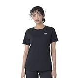 [ニューバランス] レディース 半袖Tシャツ ドライ ヘザーテックショートスリーブTシャツ (WT41190) BK(ブラック)