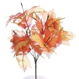 パッケージの6暖かい秋カラーシルクMaple Leaf Sprays