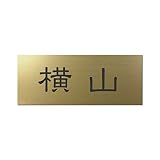 丸三タカギ 彫り込み済表札 アクリル APY2-G-1-1-横山 【完成品】