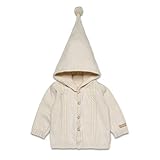 Natures Purest Baby Cable Knits Hooded Organic Cotton 9-12Months Cotton Cardigan by Natures Purest