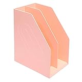 ファイルラック、ファイルオーガナイザー、ファイルマガジンホルダー、文書ソーターオーガナイザー、デスクトップオーガナイザー24x16x30cm,Pink